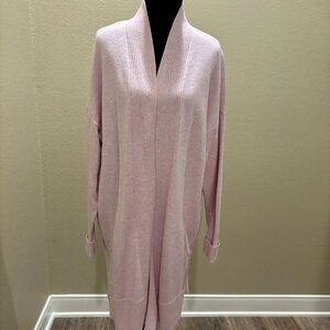 J.Jill Pale Pink Cardigan Long Sweater Duster